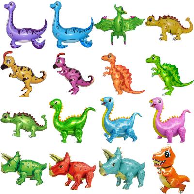 China Detachable Environmental Friendly And Easy To Assemble 4D Balloon 3D Dinosaur Foil Boy Kids Toys Helium Balloons Cute Balloon For Kids for sale