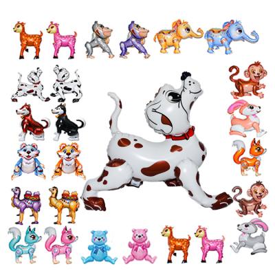 China Hot Sale 4D Environmental Friendly Foil Balloon Hot Sale 3D Children's Gift 3D Dog Balloon Cartoon Dog Inflatable Foil Balloon for sale