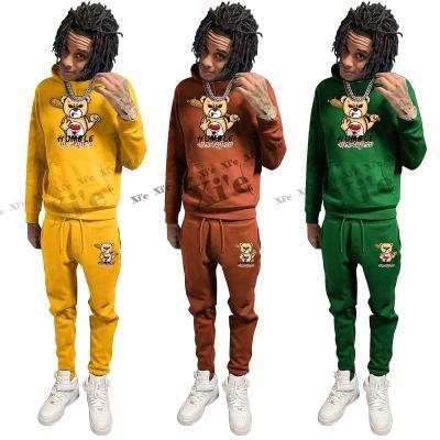 China Breathable Custom Made Mens Jogging Suits Tracksuit Sweat Suits Hoodies Set Mens Workout Clothing Gym Clothing Active Training Mens Jogging Suits for sale