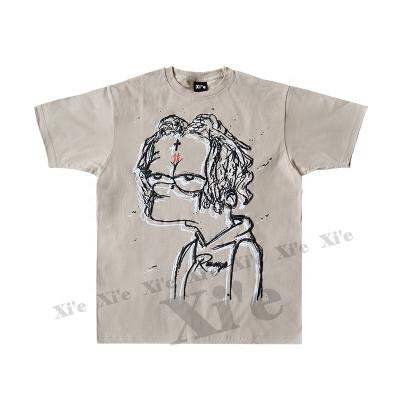 China 100% OEM Quality Cotton Anti-Wrinkle Printing Custom Wholesale Screen Blast 3D Screen Printing Simpler Size Men's 100% Foam T-shirt Designer T-shirt for sale