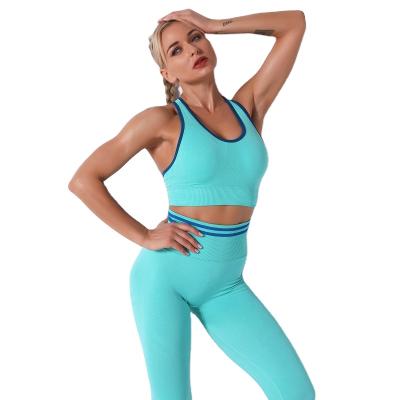 China Simple Breathable Sports Active Bra Yoga Wear Fitness Yoga Wear Seamless Sports Bra for sale