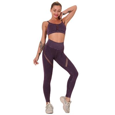 China Breathable Yoga Wear Set Women 2 Piece Active Wear Wholesale Yoga Set Sports Wear For Women 2 Piece for sale