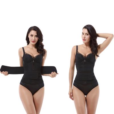 China Antibacterial Bodysuit Shapewear Sports Fiercely Sweat Slimming Corset Neoprene Waist Support Waist Trainer Corset for sale