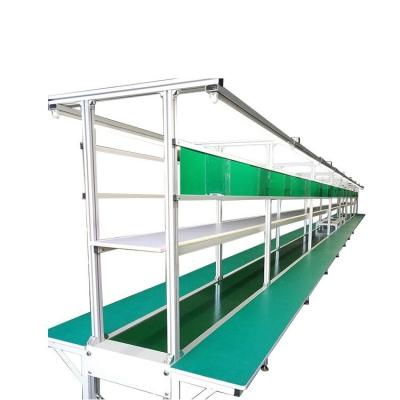 China Hot Selling Work Tables Line Aluminum Assembly Line LED Drive Belt Conveyor for sale