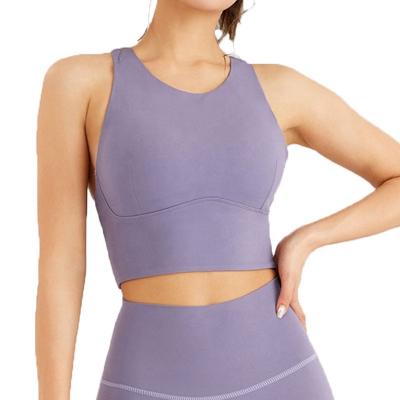 China Breathable High Support Sports Women's Sports Bra Pilates Training Yoga Shockproof Running Vest for sale