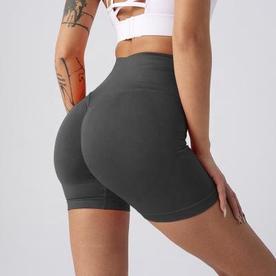 China Workout Breathable Butt Lifting Shorts For Women Seamless High Waisted Gym Yoga Booty Shorts for sale