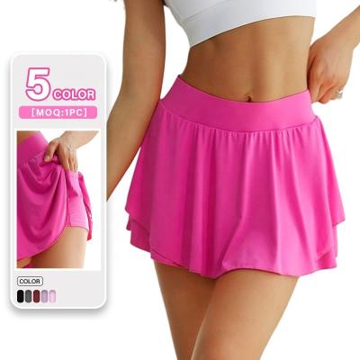 China High Waisted Breathable Womens Workout Athletic Sport Shorts Golf Skirts For Running Casual With Pocket for sale