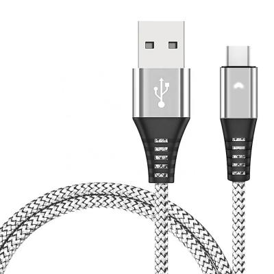 China V8 Mini Display Metal Cell Phone Metal MP3/MP4 Player Fast Charging Android Nylon Braided Mic Led Type C Usb Data Cable Line Cord Cable for sale