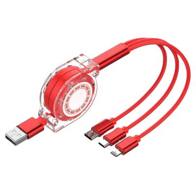 China MP3 / MP4 Player 3 in 1 Mobile Phone USB Charging Rretractable USB Cable 3 in 1 USB Cable for sale