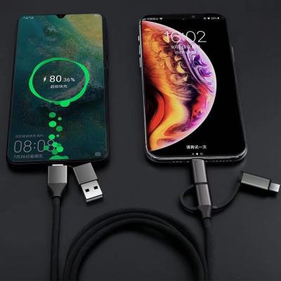 China Good MP3/MP4 Player Market 3 Way USB Date USB Cable For iPhone 7 8 X 11 12 6 Charger for sale