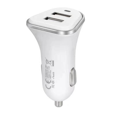 China Super Fast Charging Mobile Phone 5V 2.4A Dual USB iPhone Car Charger for sale