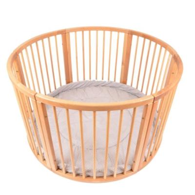 China Indoor&Outdoor Detachable Easy Fold Safety Baby Playpen Foldable Wooden Frame Kids Play Center Yard for sale