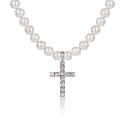 China 2021 CLASSIC Fashion Freshwater Pearl Necklace with Cross Butterfly Letter Pearl Necklace Pearl Jewelry for sale