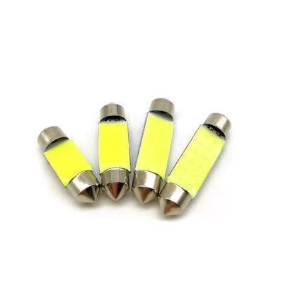 China Aluminum Part C10W C5W LED COB Festoon 31mm 36mm 39mm 41mm 12V 24V Bulb For License Plate 12 Chips Car Interior Reading Light Lighting for sale