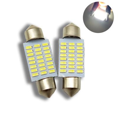 China Super Bright Festoon 31/36/39/41mm LED Part Aluminum C5W C10W Pi 3014 Bulb 24 Auto Interior 30 36 39SMD LED Reading Lights Door Doom Lamps for sale