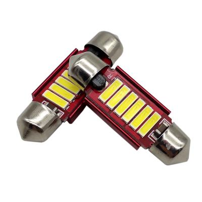 China Wholesale Aluminum Part 12V-24V Canbus Scallop FT 31/36/39/41mm 7020 4SMD 6SMD C5W LED Bulbs Reading Light For Car For Truck for sale