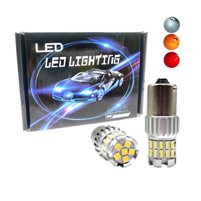 China Universal LED Kits S25 T20 T25 3030 LED+ABS+Aluminum 2PCS LED 4014 Reverse Light Turn Signal Kit White Red 36SMD Car Bulb Trunk 12-24V for sale