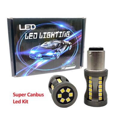 China Strong canbus customized auto reverse led kits 2PCS/Set Super Auto Brake Light Turn Signal Bulb Canbus 12-24V S25 1156 T20 3030 42SMD Amber White Red DRL for sale