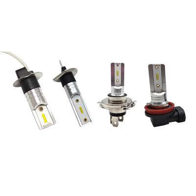 China Part H3 Fog Lamp Aluminum Car Led Fog Lamp 6500K White H1 H4 H7 H11 9005 Fog Lamp CSP 6SMD 9006 LED Bulbs HB3 HB4 12V-24V à venda