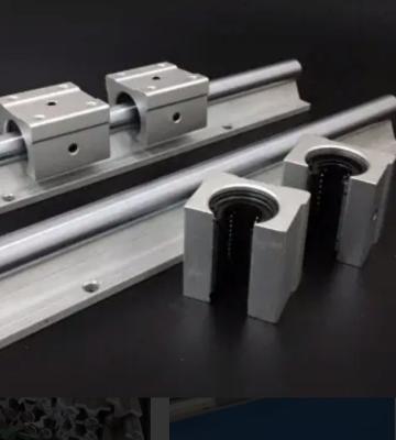 China TBR20S CNC Machine Skylon TBR Bearing Bracket with TBR20UU Linear Slide Round Linear Guide Rail Aluminum Linear Rail for sale