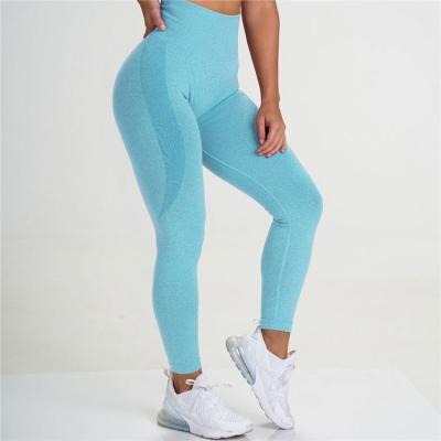 China Breathable Sexy Hip Fitness Pants Workout Sportswear Waist Compression Yoga Elastic Lifting Gaiters High for sale