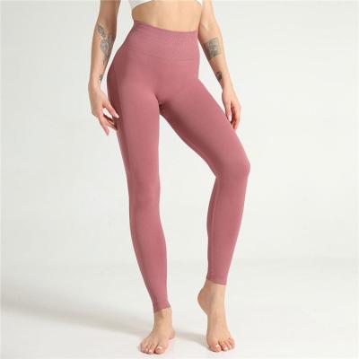 China Custom High Rise Women's Breathable Athletic Pants Wholesale Tummy Control Yoga Gaiters With Pockets for sale