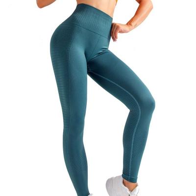 China Best Selling High Waist Woman Seamless Breathable Sports Wear Comfortable Elastic Yoga Gaiters For Women Fitness Yoga Wear for sale