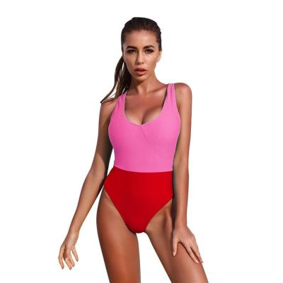 China Custom LOGO Sexy Blank Classic Multiple Colors Breathable Women Bathing Backless One Piece Swimsuit for sale