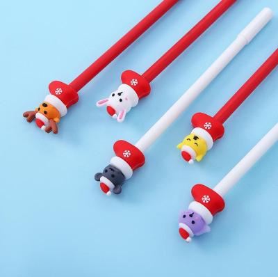 China Funny Glitter Santa Claus Cartoon Series Gel Pen Gel Pens for School Promotional Office Supply and Kids Gift Stationery for sale