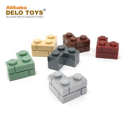 China 1*3 Plastic Bricks Accessories Building Blocks Bulk Building Blocks Spare Parts Wall Toys OEM Profile Brick 2*2 Educational Corner 2 x 2 for sale