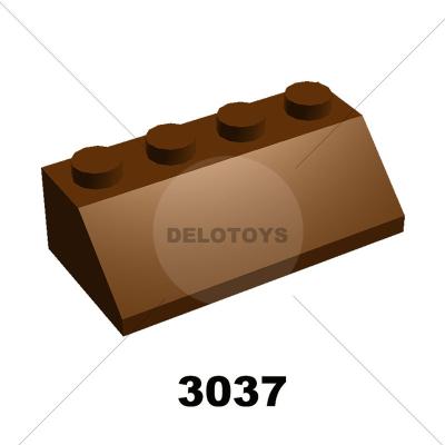 China Plastic Construction Toy DELO TOYS Building Blocks Bricks 2*4 Slope 45 2 x 4 (4 COLORS) (NO.3037) for sale