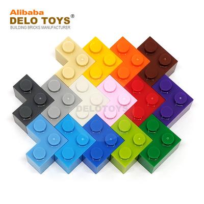 China 2*2 Plastic Building Toy DELO TOYS Parts Block Brick 2 x 2 Constituent Corner (16 Colors) DIY (NO.2357) for sale