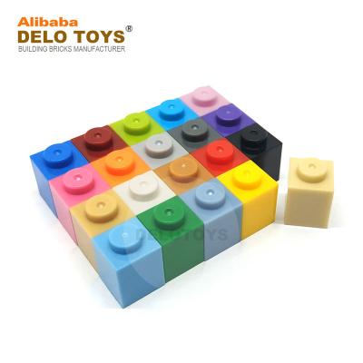 China Plastic Building Toy DELO TOYS Parts 1*1 Building Block Brick1 x 1 (NO.3005) (73 Colors) DIY for sale