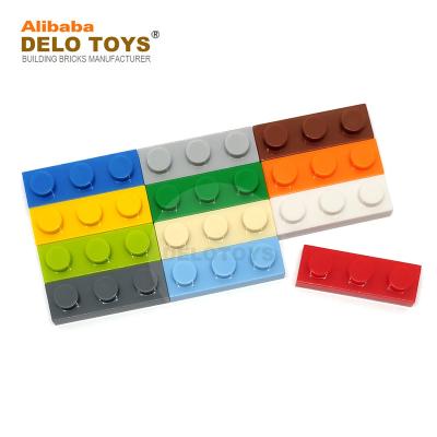 China Plastic construction toy DELO TOYS brick building block 1*3 (21 COLORS) plate 1 x 3 (NO.3623) for sale