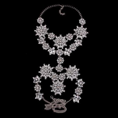 China High Quality FASHIONABLE Wholesale Waist Chain Sexy Crystal Jewelry Set Pendant Necklace Body Chain for sale