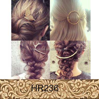 China European Baroque Hair Jewelry Style Metal Fancy Hair Accessories Vintage Hair Jewelry for sale