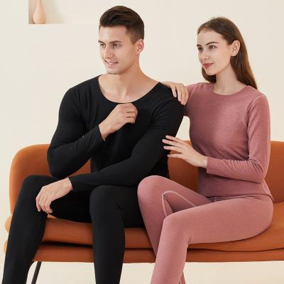 China Wholesale Thermal Autumn Winter Long Johns Set Plus Size Women and Men Winter Thermal Underwear Set Customized Seamless Long Johns Set for sale