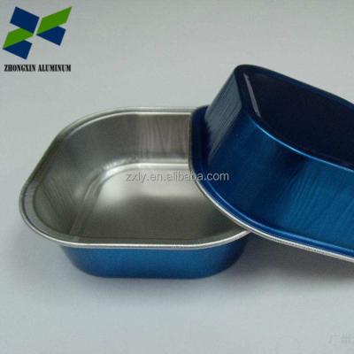 China Food 8011 Color H22 Aluminum Foil Liner Container for sale