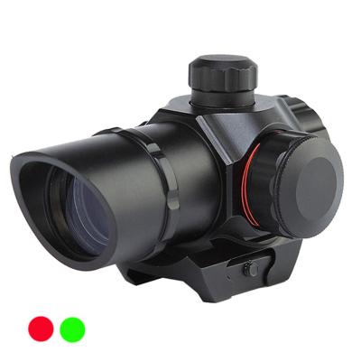 China Hunting Dual Illuminated 1 x 22 Dot Reticle Sight Tactical Scope Airsoft Aiming Riflescope For Hunting Night Thermal Fit 20mm Scope Visi for sale