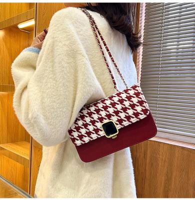 China New PU Trend Fashion Western Bag Ladies Small Body Chain Cross Shoulder Bag for sale