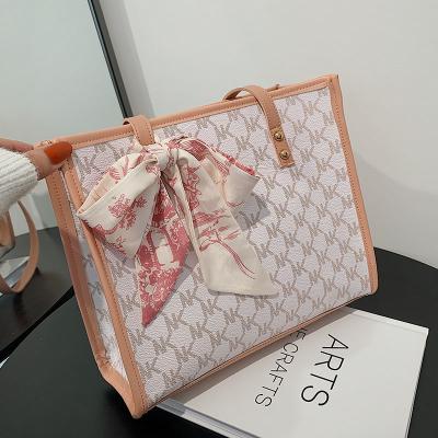 China Net Red Ribbon Fashion Large Capacity Bag Women's New Fashion Trend Portable Tote Bag for sale