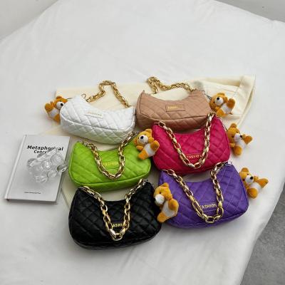 China 2023 Fashion For Newest Fashinable PU Puppy Ringer Armpit Popular Soft Light Dog Chain Bag Luxury Top Women Bag Hanging Hanging Bag Exquisite for sale