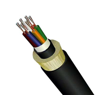 China Telecom Communication Span 150M 24 Core Adss 24 Core Fiber Optic Cable 24 Core Adss 96 Core Double Jackets Span 200 for sale