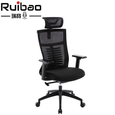 China (Size)High Quality Ergonomic Executive Adjustable Mesh Office Chair With Headrest for sale