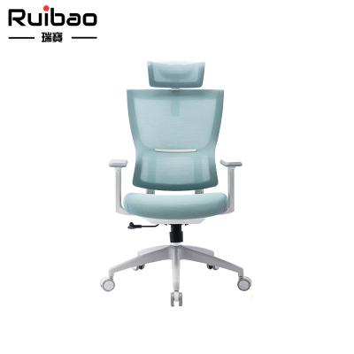 China New Fashion Rotating Mesh Office Chair Leather Ergonomic with Adjustable Headrest 2022 for sale