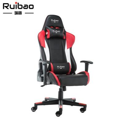 China Executive Colorful Leather Racing Ergonomic Chair RUIBAO PU Office Chair Computer Gaming Chair OEM/ODM for sale