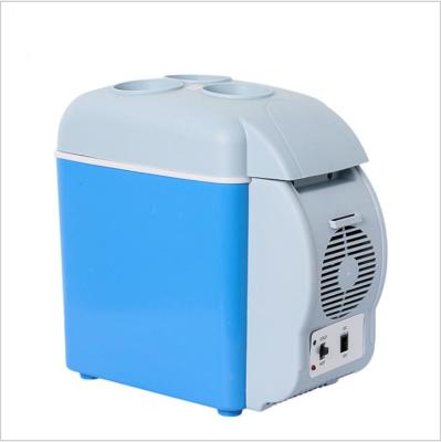 China Plastic Car-mounted Refrigerator 7.5 Liter Small Portable Car Refrigeration Small for sale