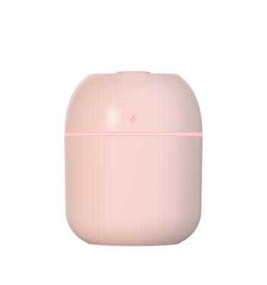 China 2021 New Arrivals 220ml USB Car Air Portable Wireless Humidifier with Light for Household Home Bedroom or Office for sale