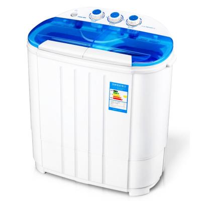 China Hotel 3.6KG Personal Portable Double Tub Mini Washing Machine Baby Clothes Semi-automatic Topload Seals for sale