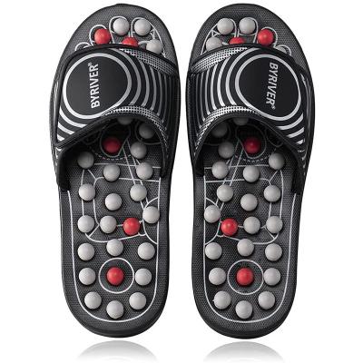 China Element 39 Massage Buttons Amazon Acupuncture Jade Stone Indoor Relief Plantar Fasciitis Foot Massage Slippers 2022 Hot Selling Slippers Shoes for sale